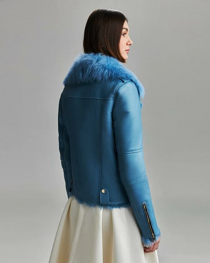 Дубленка Classic Голубой