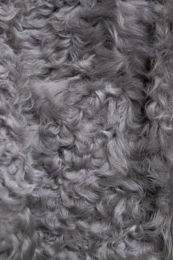 Шуба двусторонняя Oversize Серый