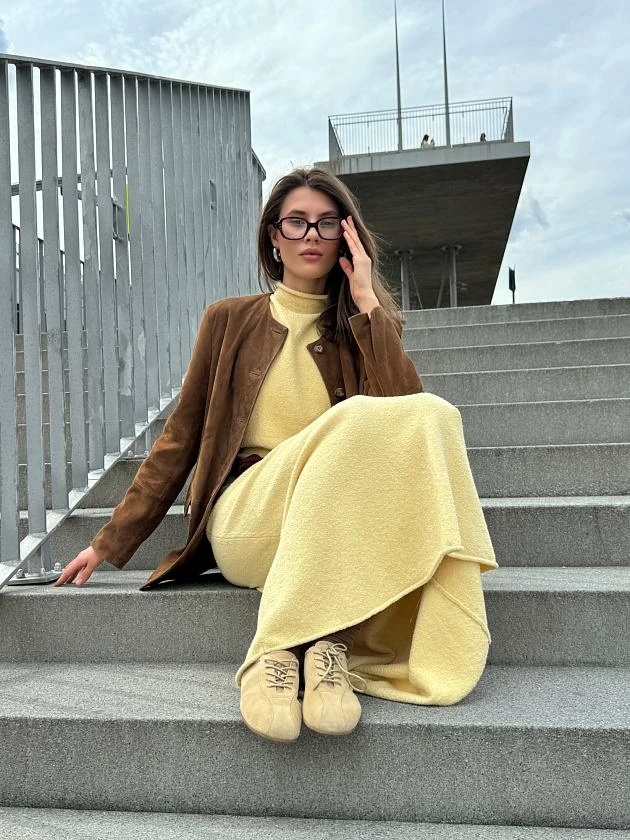 Жакет в замше Сахара 