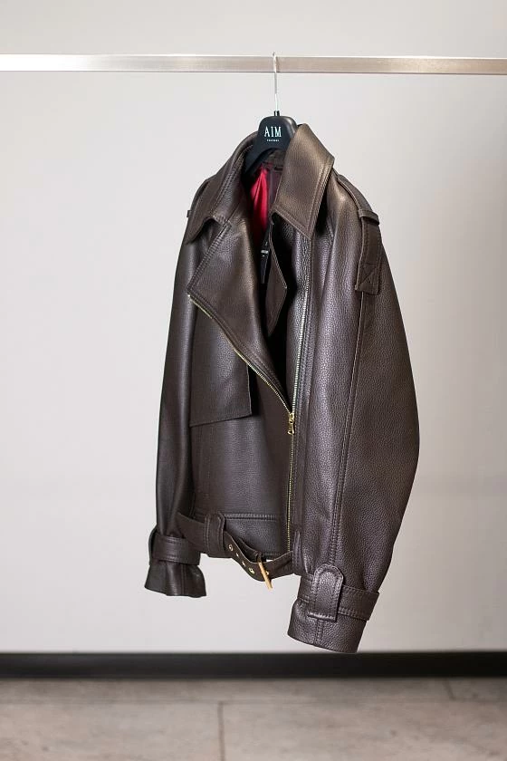 Косуха Oversize Texture Горький Шоколад