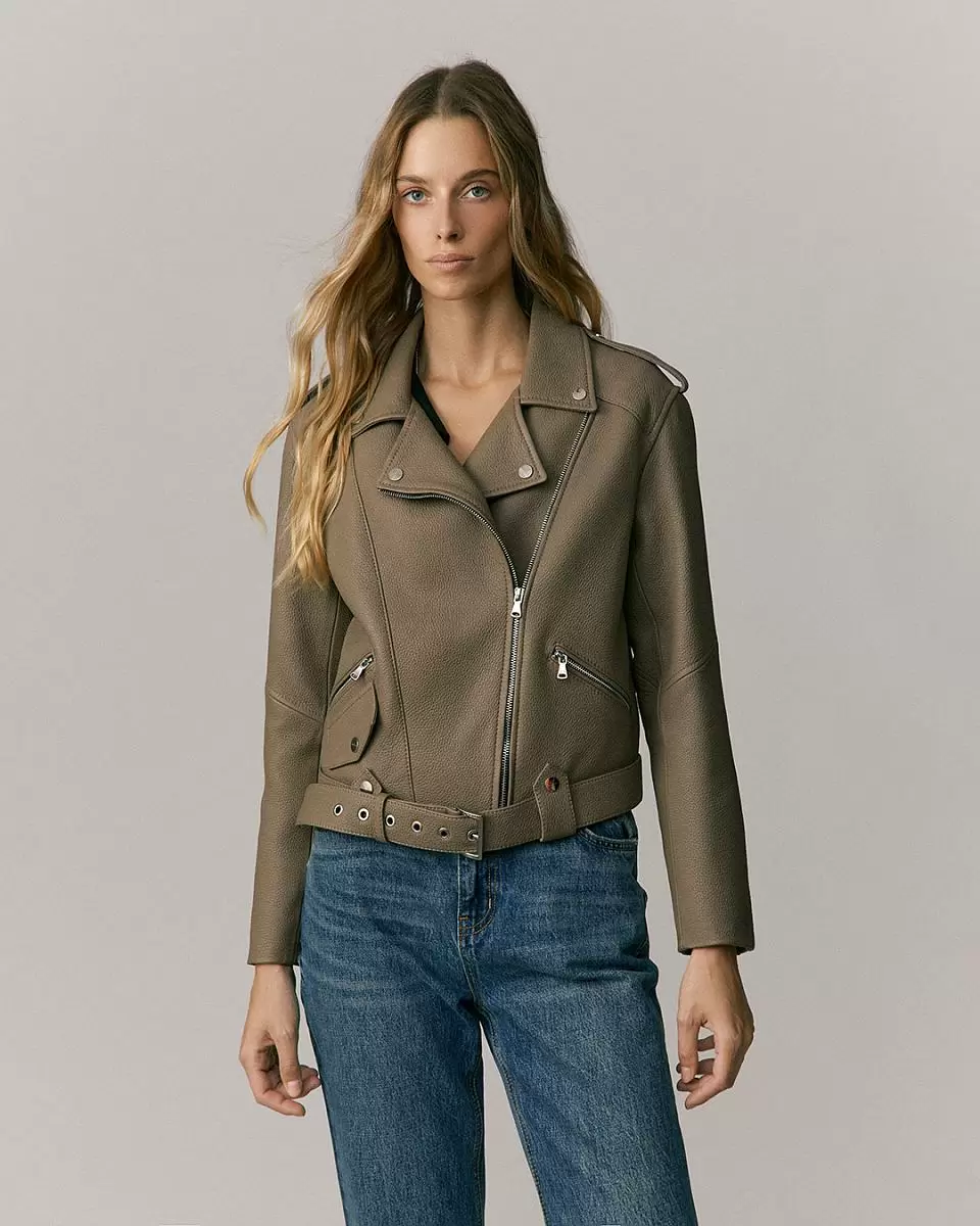 Косуха Mini Oversize Texture Тауп - 1