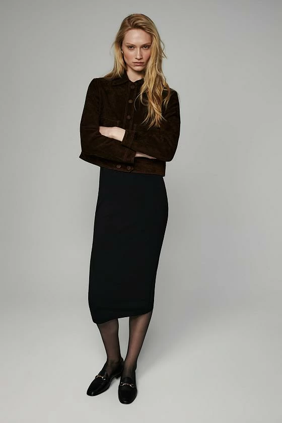 Жакет в замше Коньяк