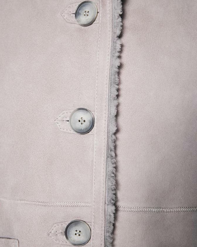 Шуба двусторонняя Oversize Опал