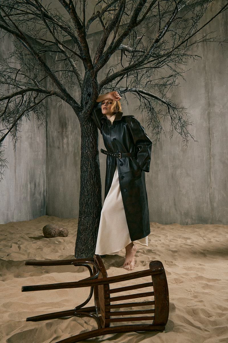 Пальто Sylvia 2 Oversize Винтаж Шоколад - 3