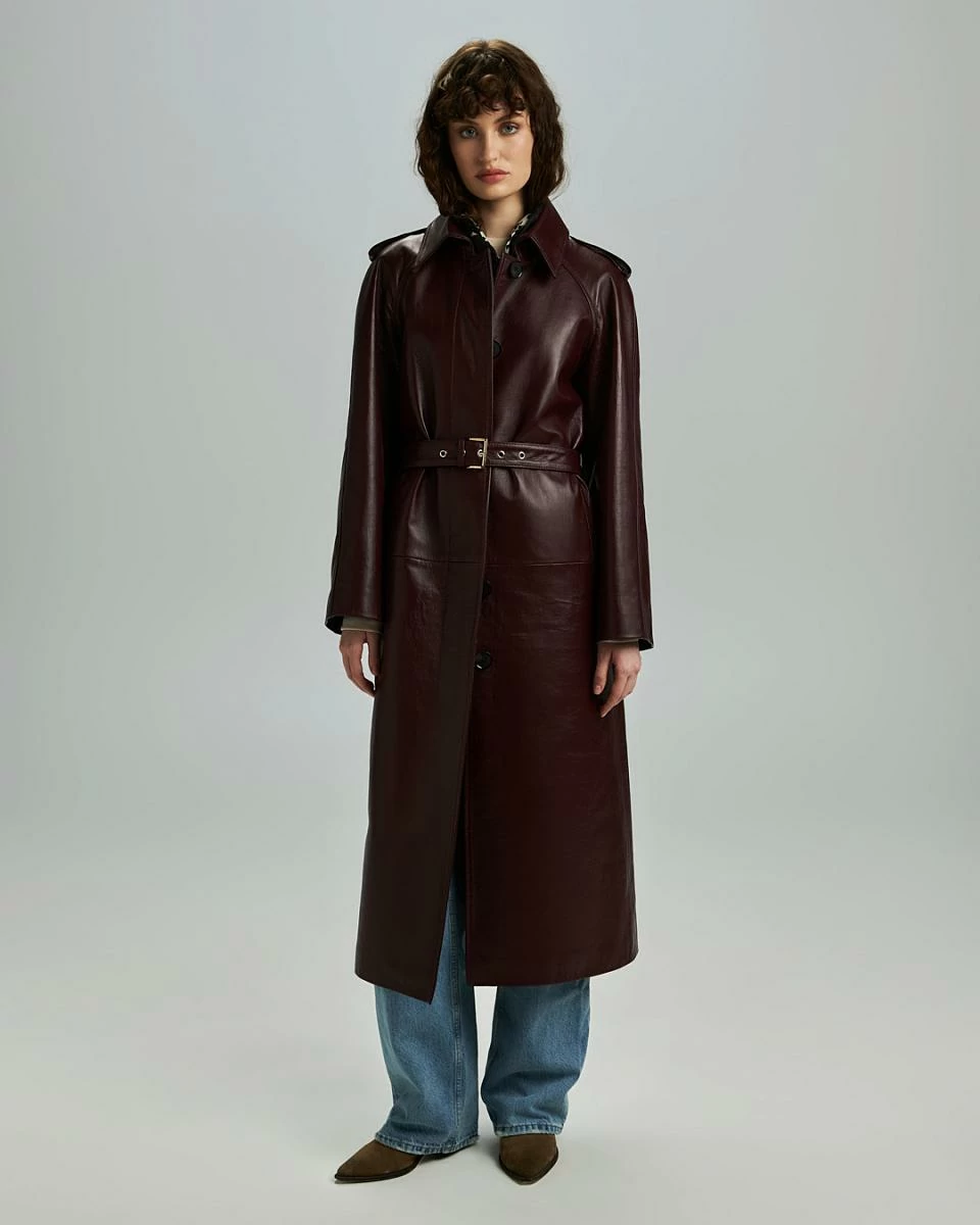 Пальто Sylvia 2 Oversize Бордо - 1