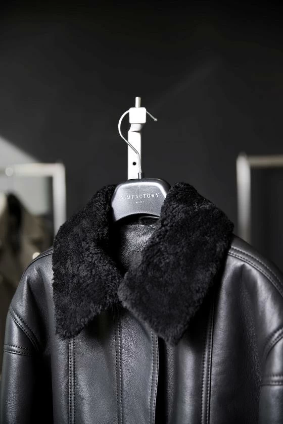 Дубленка бомбер Чёрный