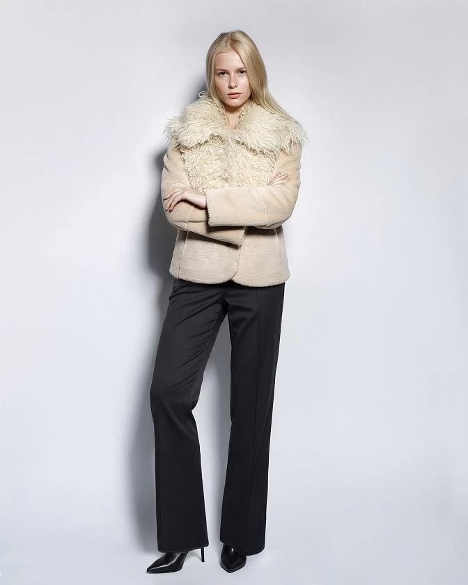 Шуба односторонняя Oversize Пломбир