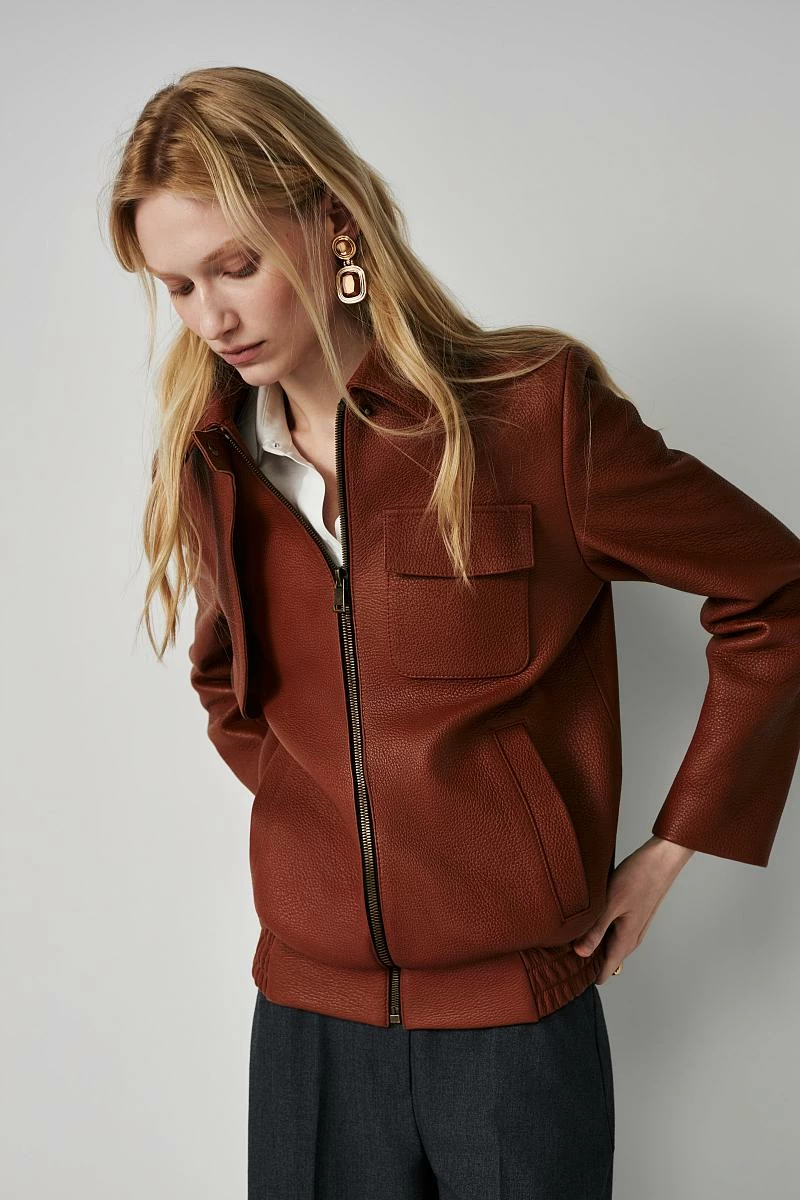 Бомбер Texture Охра - 4