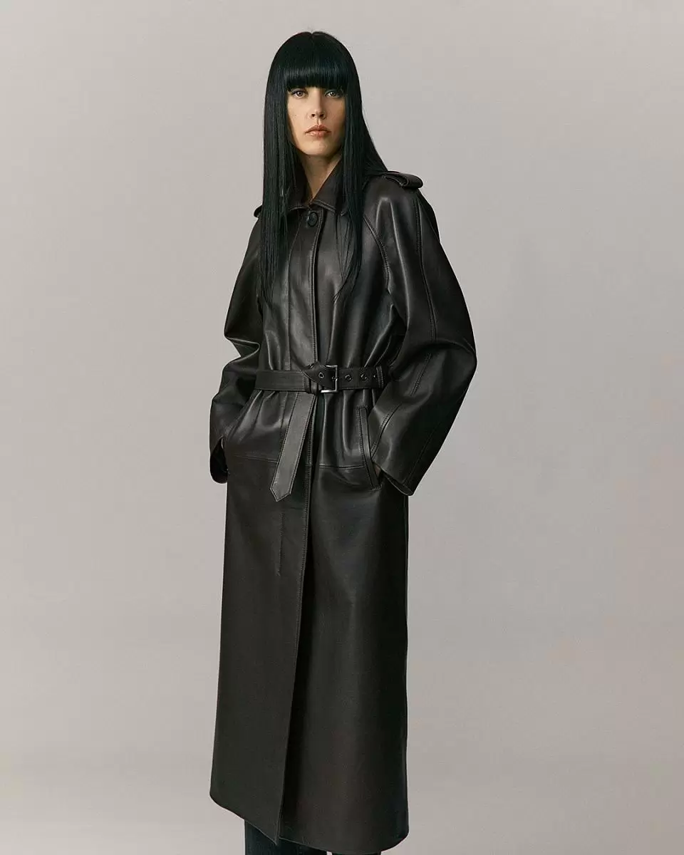 Пальто Sylvia 2 Oversize Махагон - 3