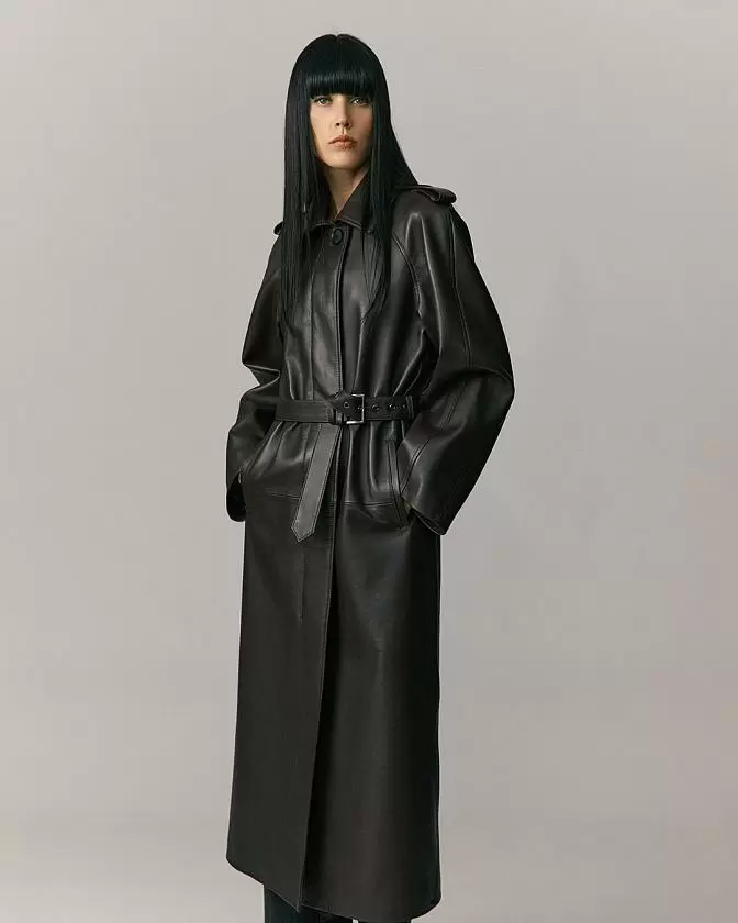 Пальто Sylvia 2 Oversize Махагон