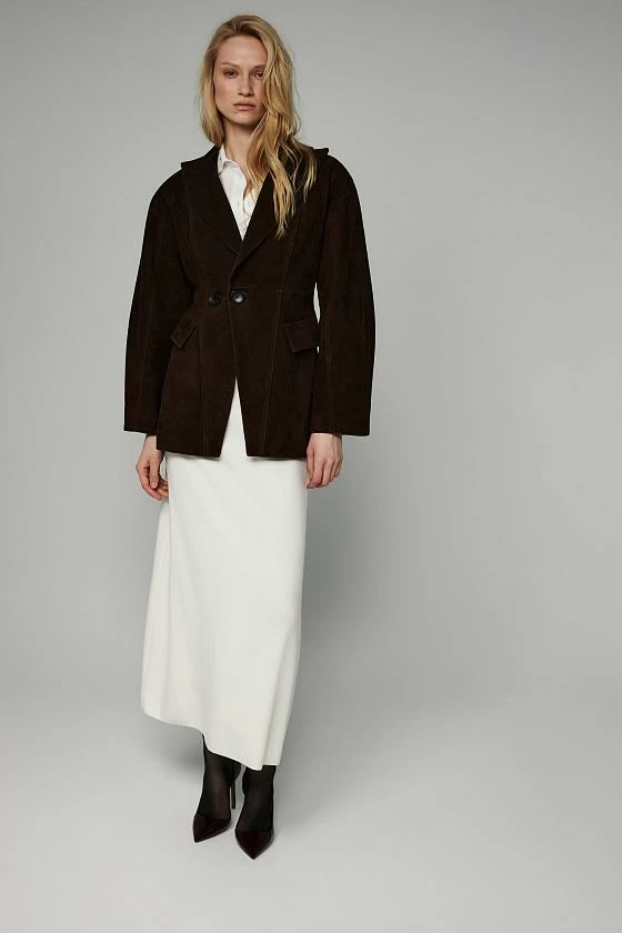 Жакет в замше Шоколад