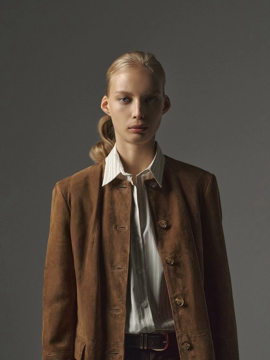 Жакет в замше Сахара - 2