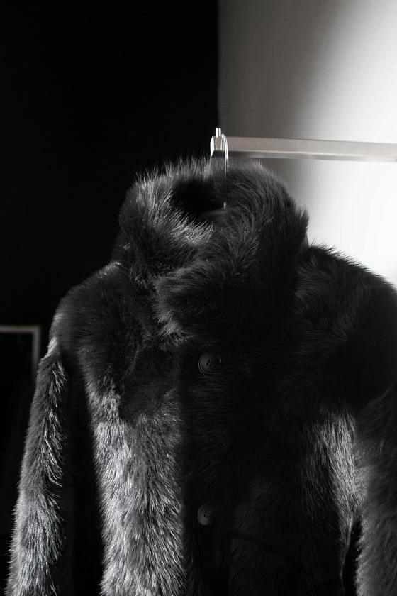 Шуба двусторонняя Oversize Горький шоколад