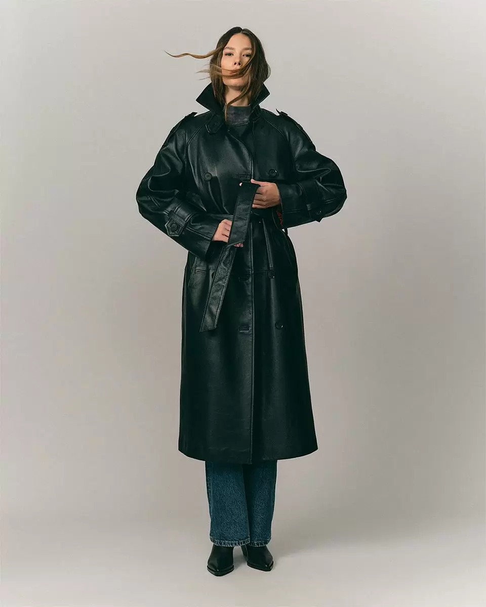 Пальто Sylvia 2 Oversize Чёрный - 5