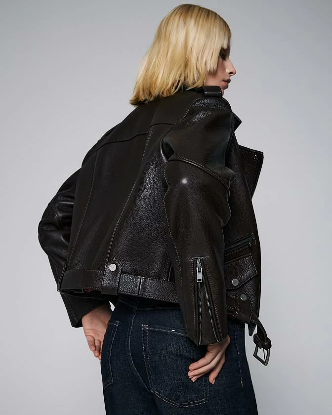 Косуха Mini Oversize Texture Горький шоколад