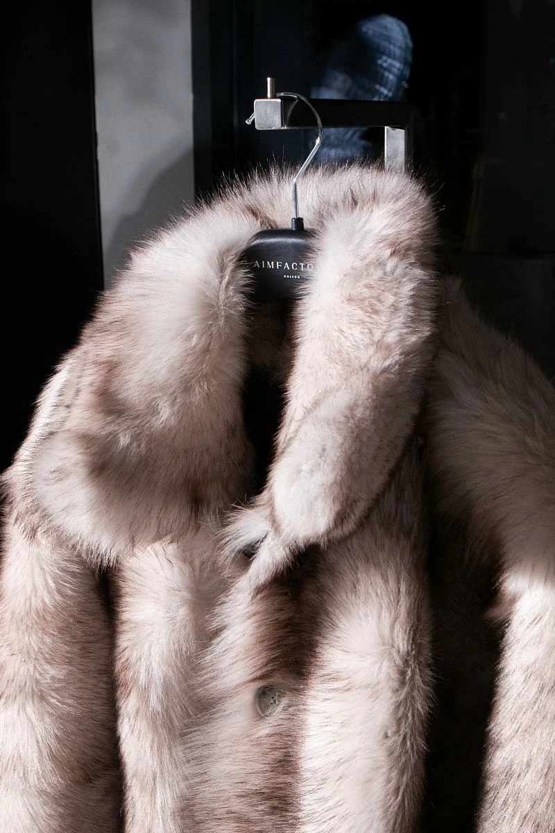 Шуба двусторонняя Oversize Melange - 2