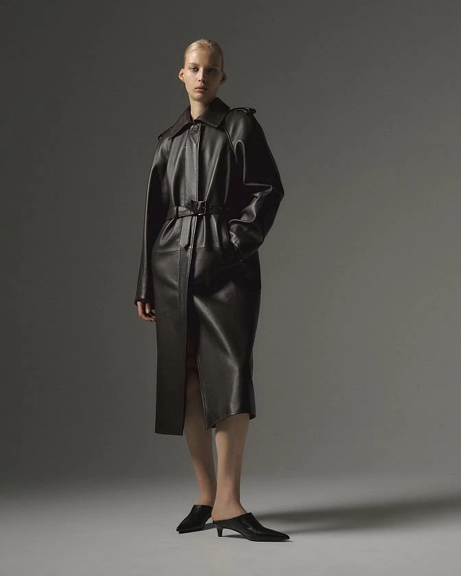 Пальто Oversize Черника