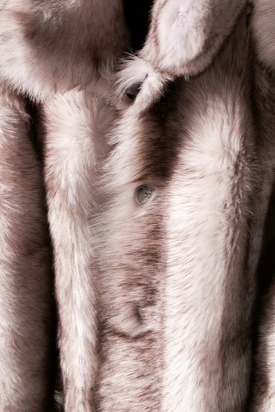 Шуба двусторонняя Oversize Melange