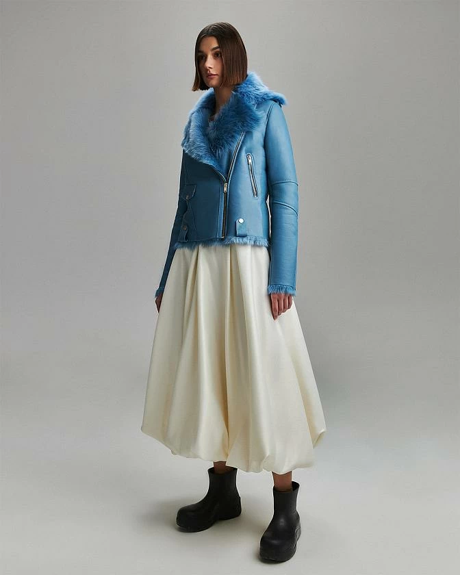 Дубленка Classic Голубой
