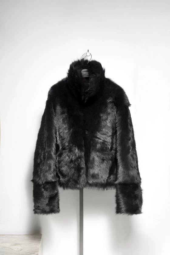 Шуба двусторонняя Oversize Горький шоколад