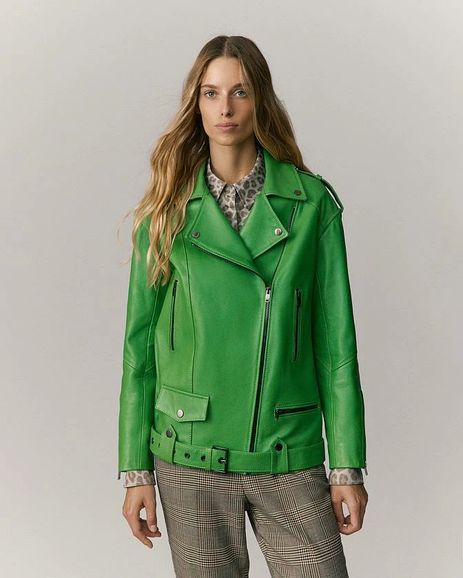 Косуха удлинённая Oversized Зеленое яблоко