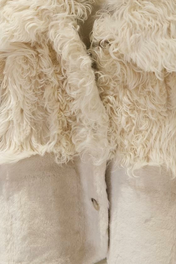 Шуба односторонняя Oversize Пломбир