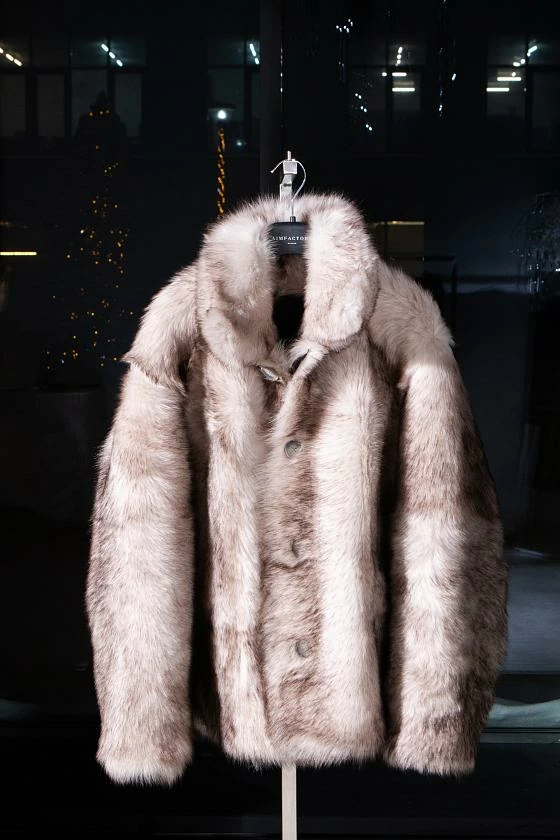 Шуба двусторонняя Oversize Melange
