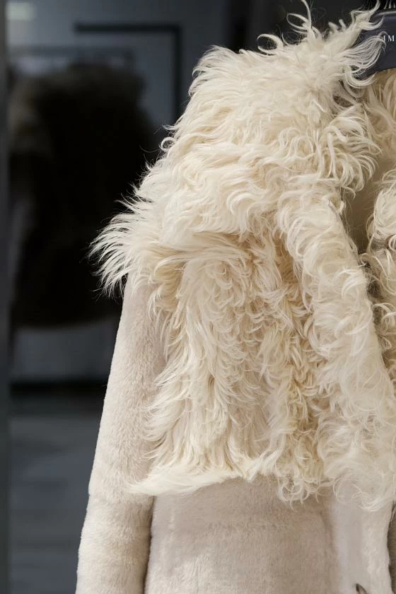 Шуба односторонняя Oversize Пломбир