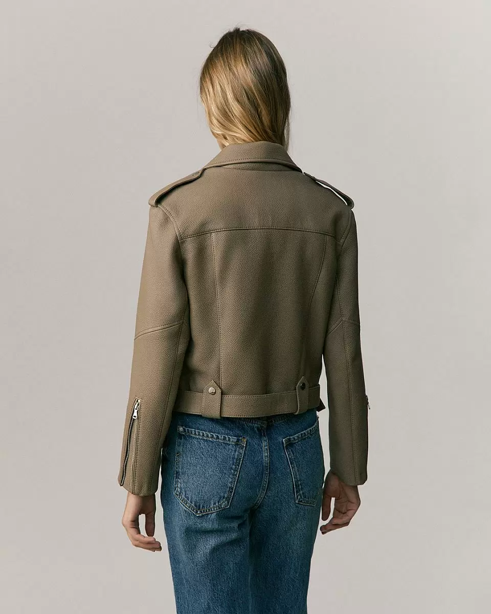 Косуха Mini Oversize Texture Тауп - 5