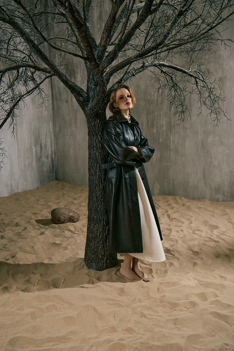 Пальто Sylvia 2 Oversize Винтаж Шоколад - 1