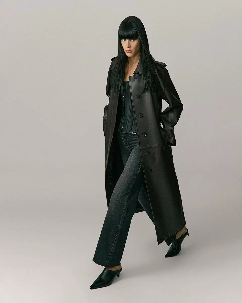 Пальто Sylvia 2 Oversize Махагон - 1