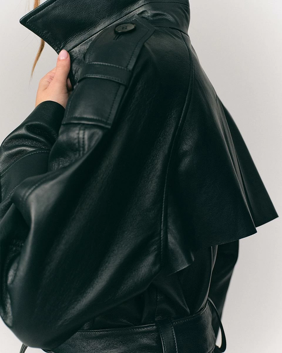 Пальто Sylvia 2 Oversize Чёрный - 7