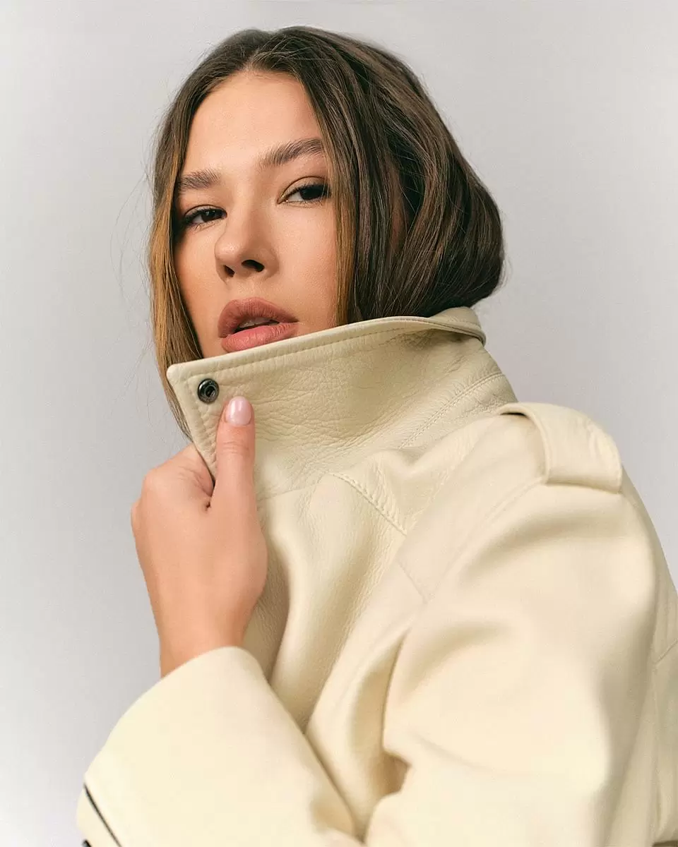 Косуха Mini Oversize Texture Кремовый - 2