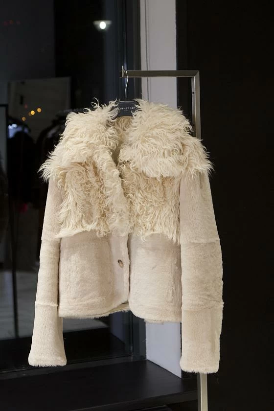 Шуба односторонняя Oversize Пломбир