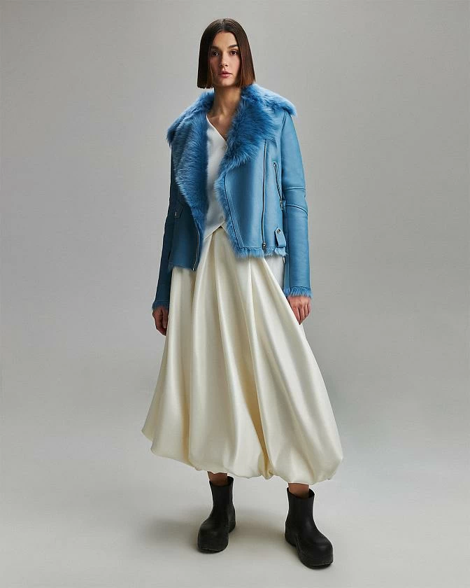 Дубленка Classic Голубой