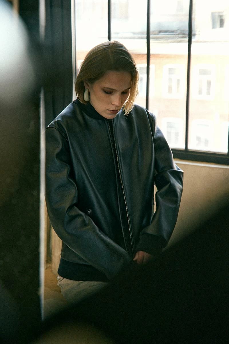 Бомбер Unisex Чёрный - 2