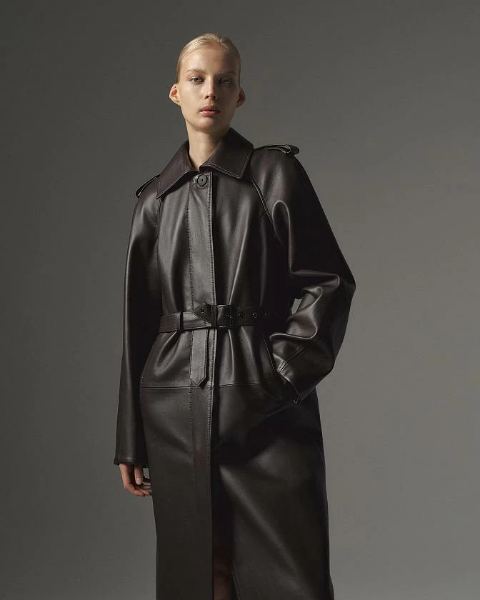 Пальто Oversize Черника