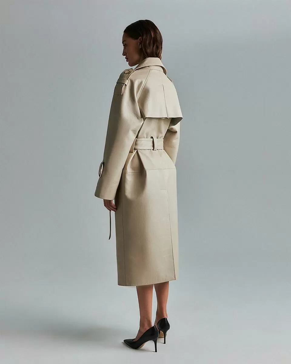 Пальто Sylvia 2 Oversize Слоновая кость - 1