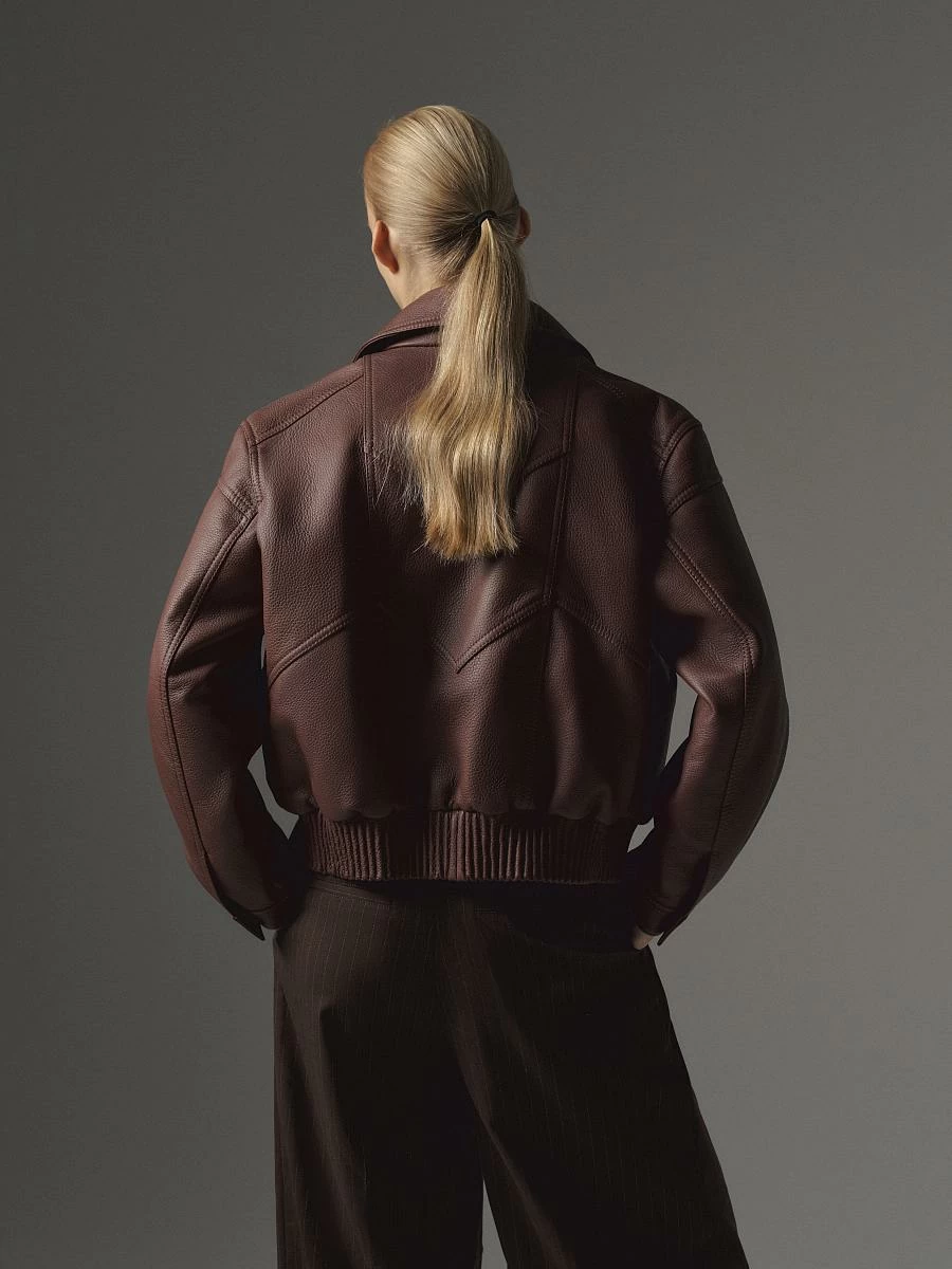 Бомбер Тexture Махагон - 3