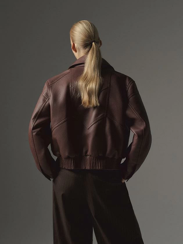 Бомбер Тexture Махагон