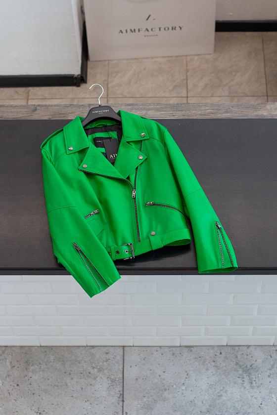 Косуха Mini Oversize Зеленое яблоко