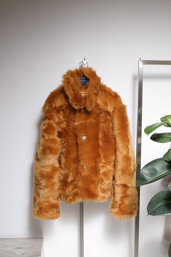 Шуба односторонняя Oversize Papaya