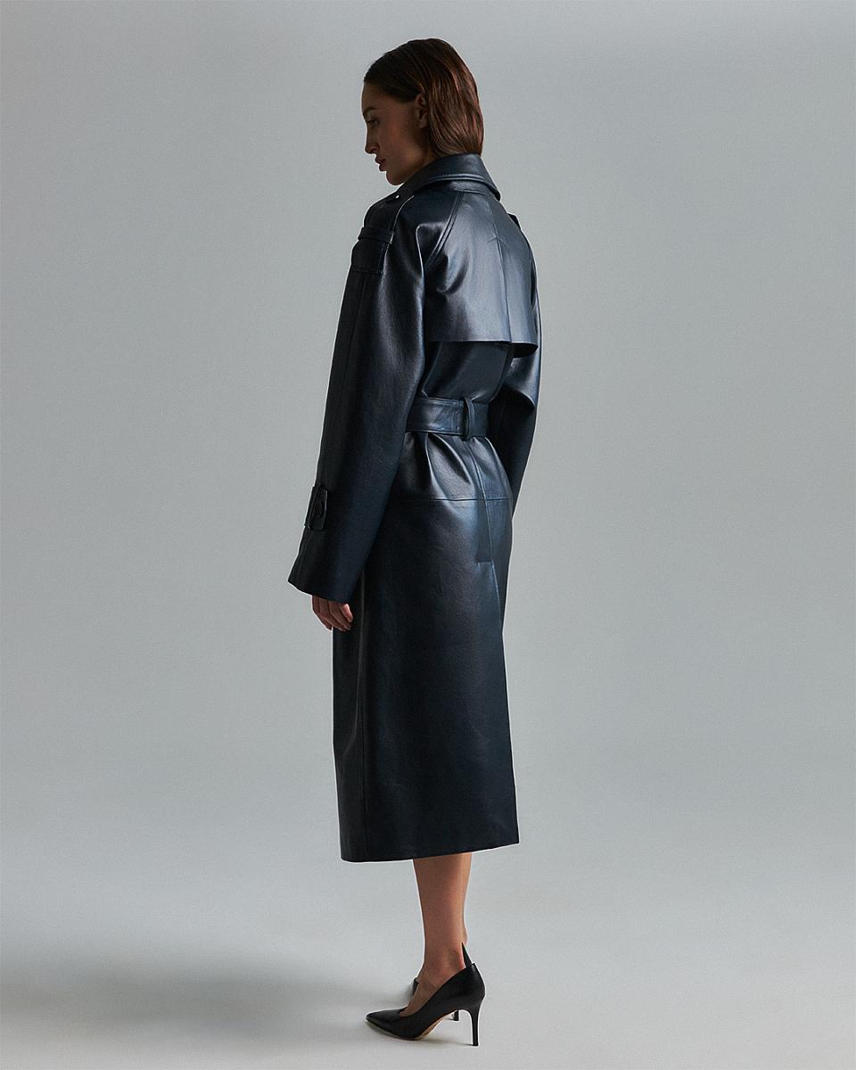 Пальто Sylvia 2 Oversize Иссиня-чёрный - 2