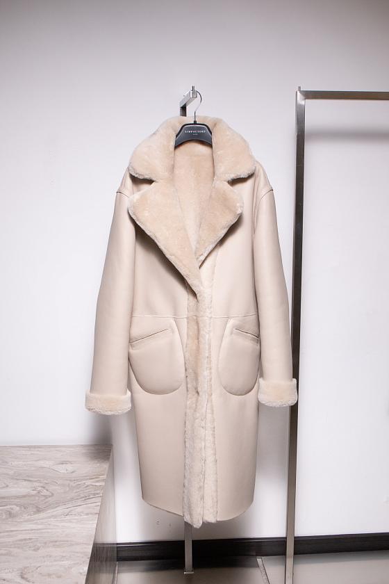 Дубленка двусторонняя Winter Молочный