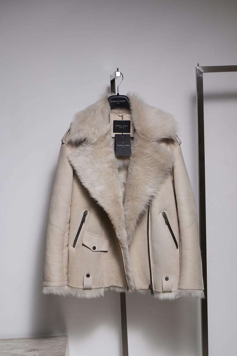 Дубленка удлинённая Oversize Ivory - 6