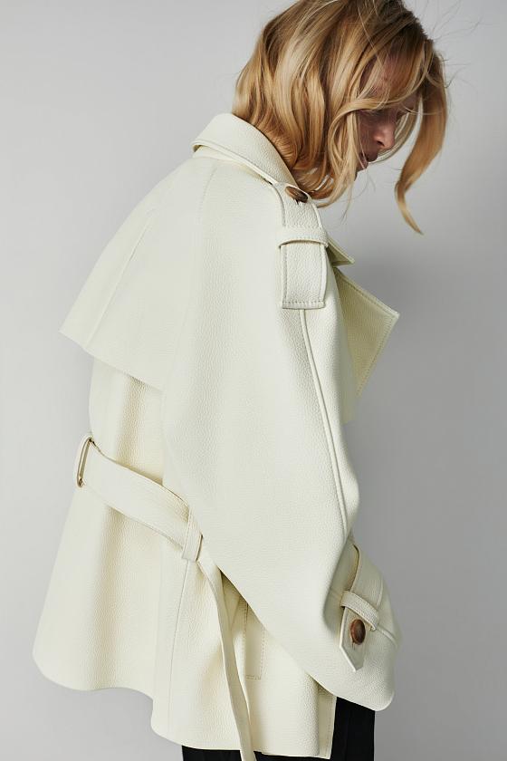 Косуха Oversize Texture Кремовый