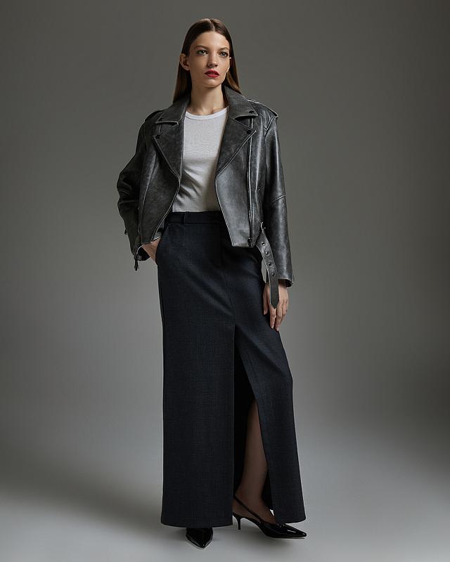 Куртка-косуха Mini Oversize Vintage Чёрный