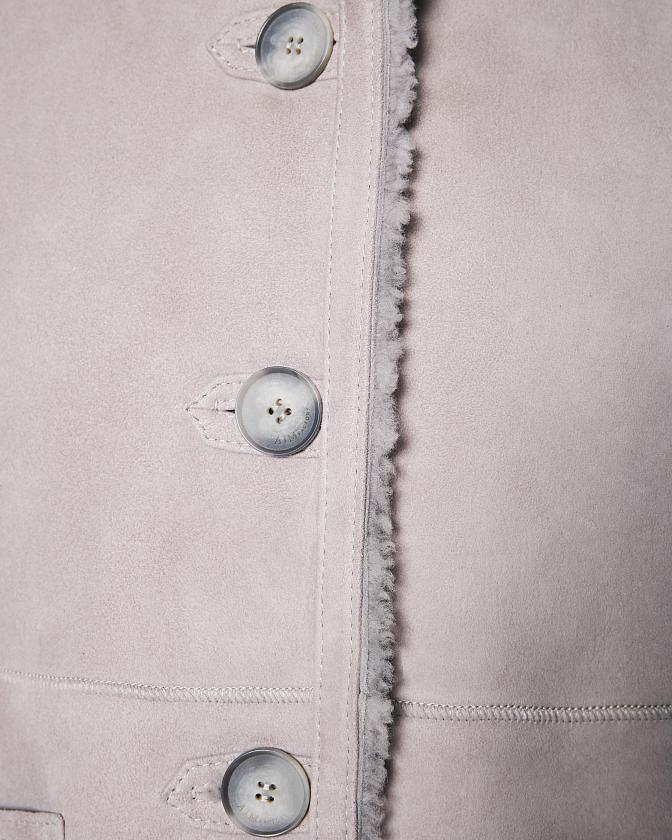 Шуба двусторонняя Oversize Опал