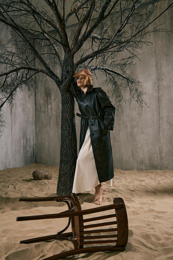 Пальто Sylvia 2 Oversize Винтаж Шоколад