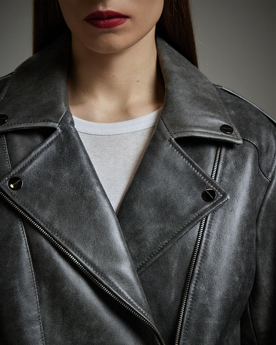 Куртка-косуха Mini Oversize Vintage Чёрный - 3